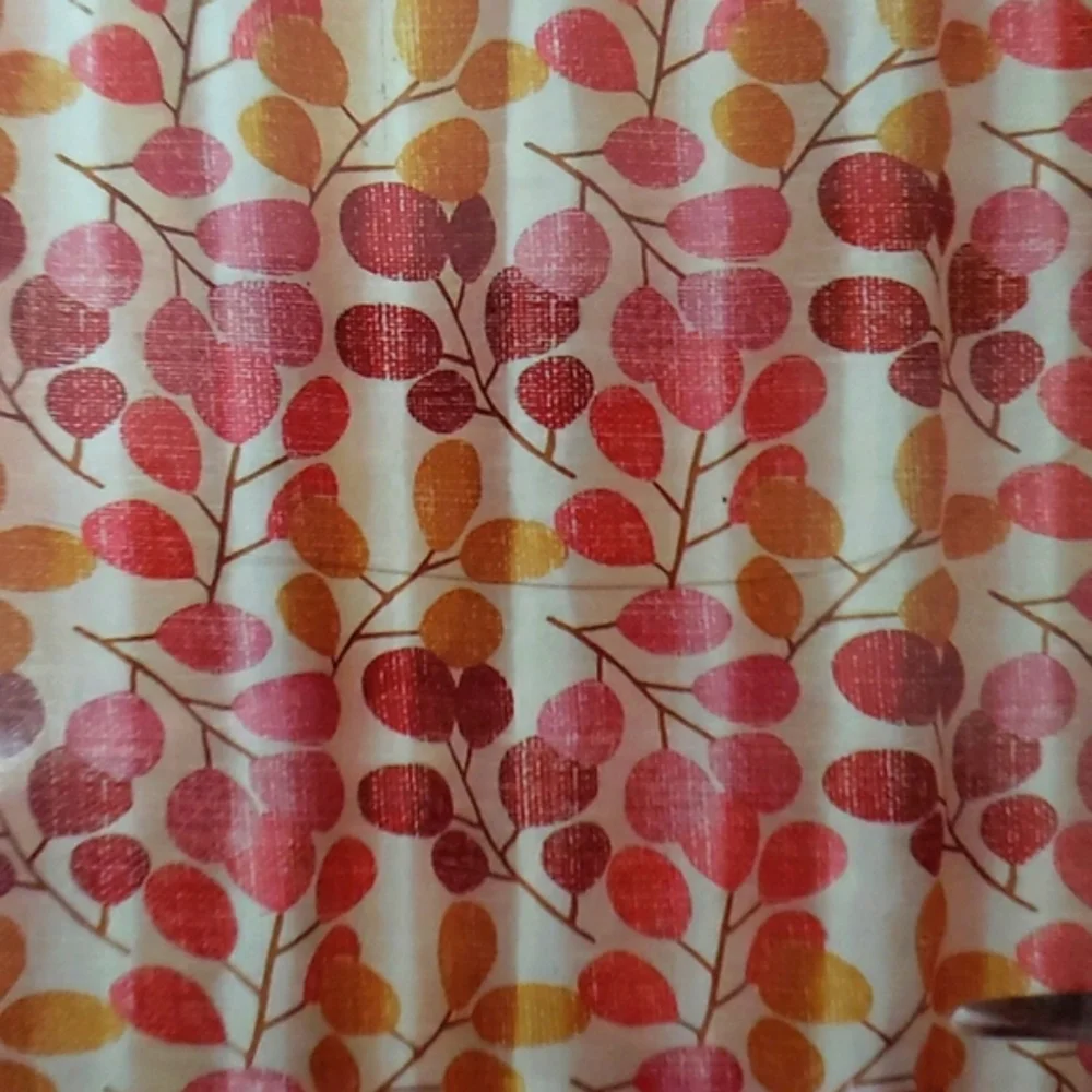 Vivatex Flora Printed Faux Silk Rod Pocket Panel Curtain 60